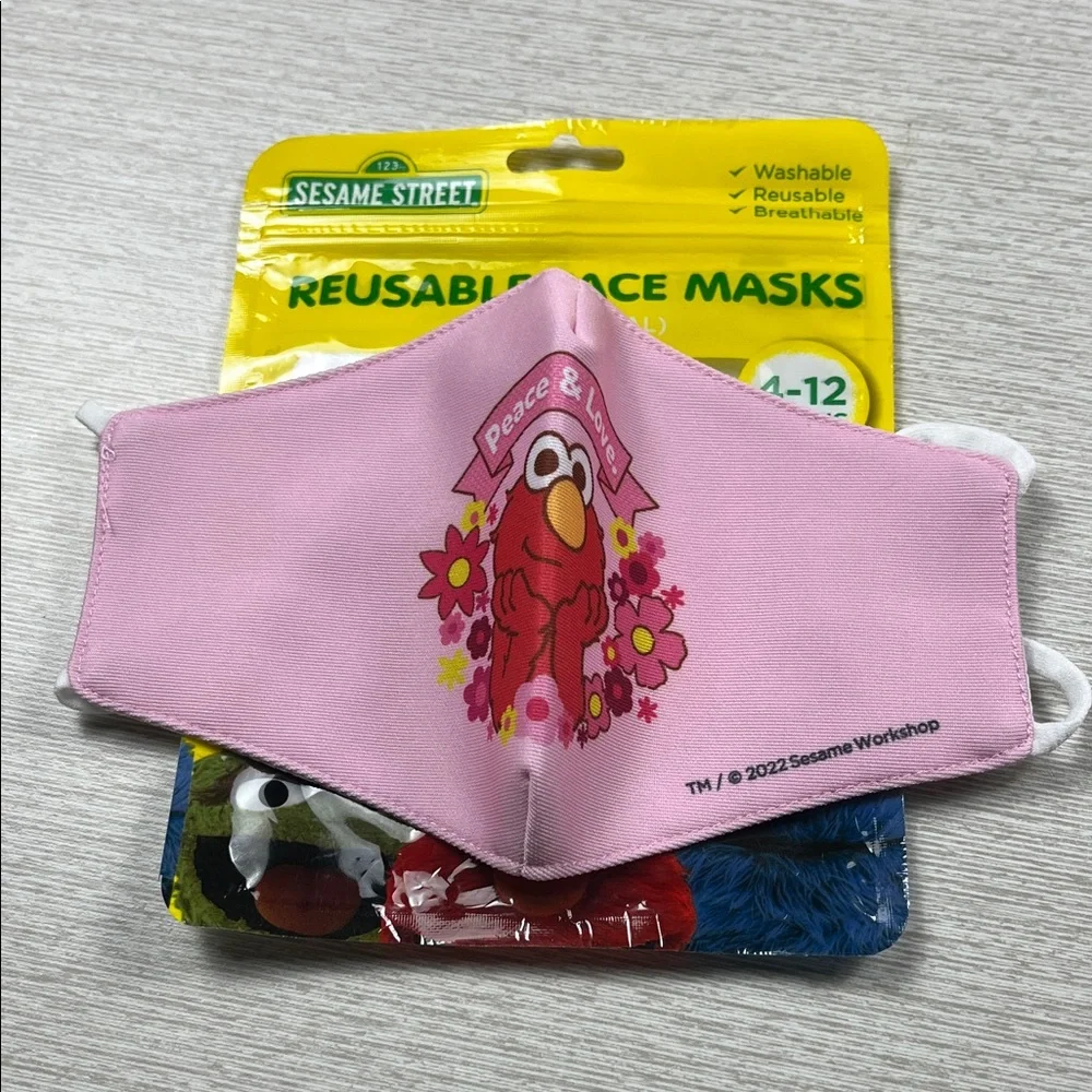Sesame Street Pink Elmo Kids Face Mask